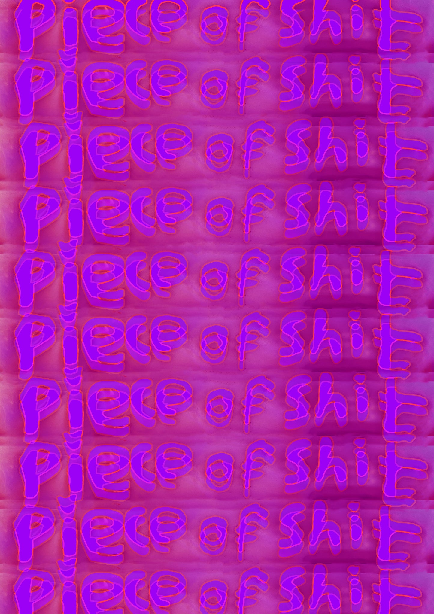 'Piece of s***' Print