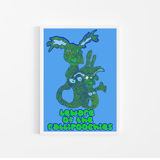 'Rabbipoochie' Print